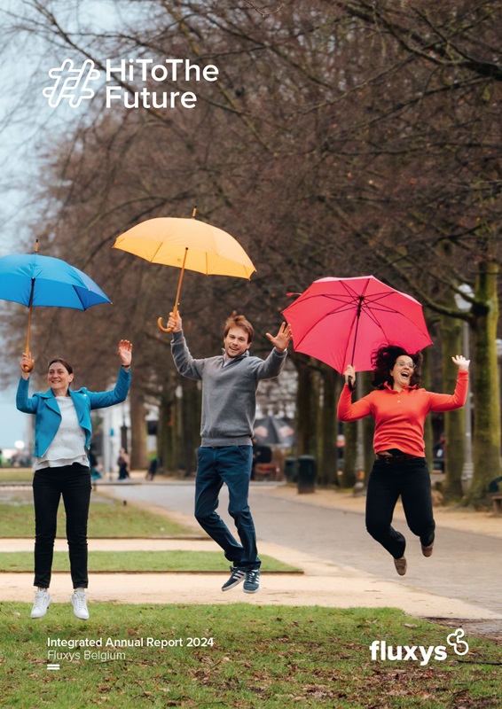 Annual report  Fluxys Belgium 2024 cover.