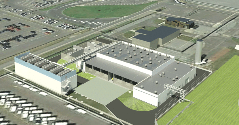 Hyoffwind project – 3D rendering of the future plant 