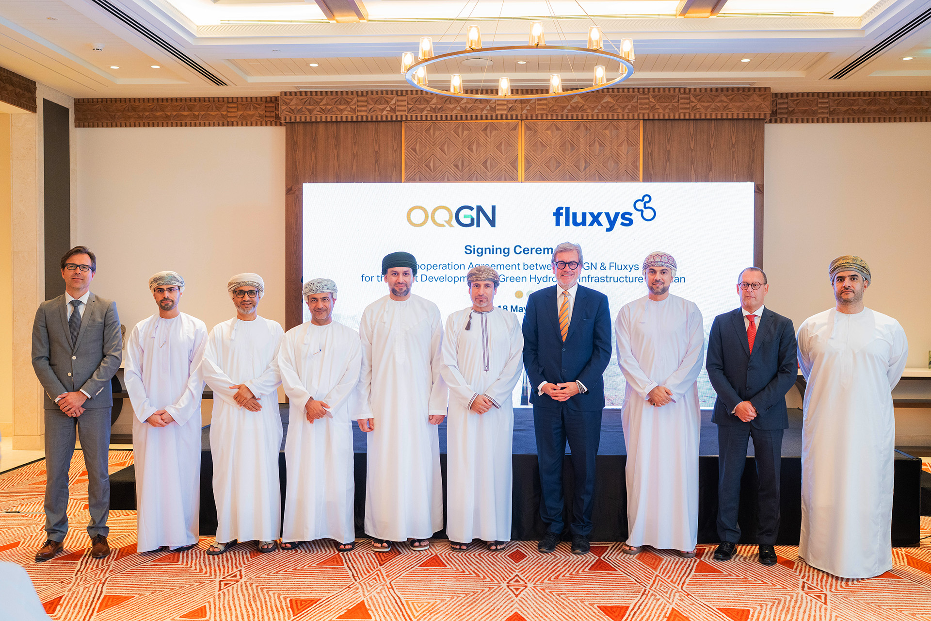 OQGN Fluxys sign cooperation agreement