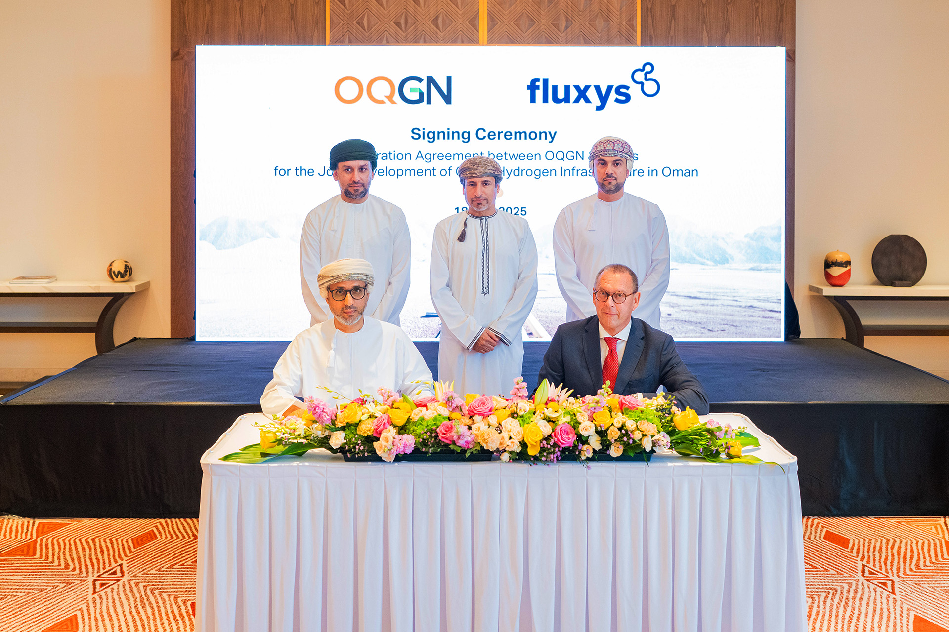 OQGN Fluxys sign cooperation agreement